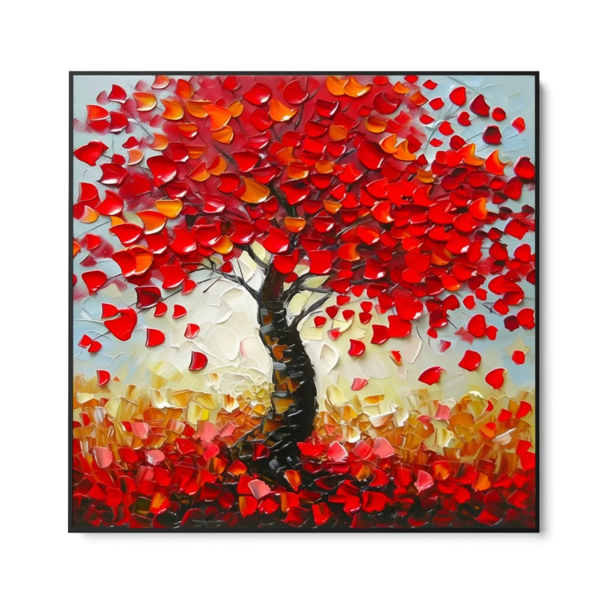 Quadro Stampa su Tela Rosso d’Ottobre - CupidoDesign