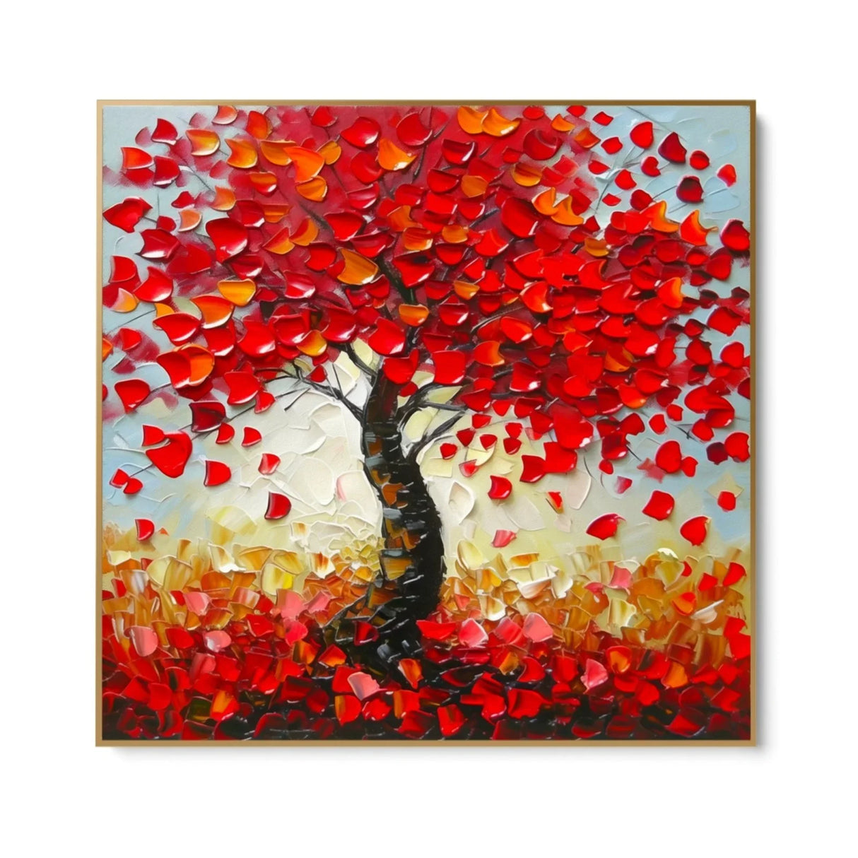 Quadro Stampa su Tela Rosso d’Ottobre - CupidoDesign