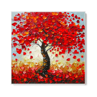 Quadro Stampa su Tela Rosso d’Ottobre - CupidoDesign