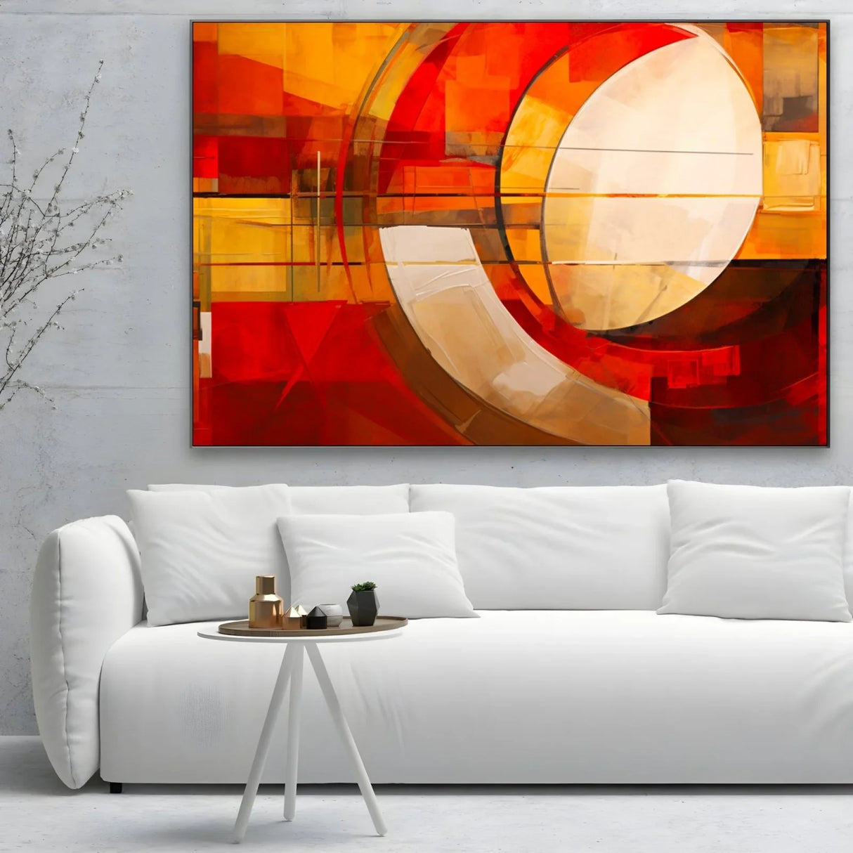 Quadro Stampa su Tela Rosso Estremo - CupidoDesign