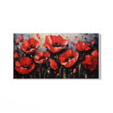 Quadro Stampa su Tela Rosso Fiorito - CupidoDesign
