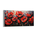 Quadro Stampa su Tela Rosso Fiorito - CupidoDesign