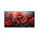 Quadro Stampa su Tela Rosso Fiorito - CupidoDesign