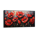 Quadro Stampa su Tela Rosso Fiorito - CupidoDesign