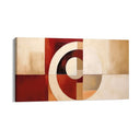 Quadro Stampa su Tela Rosso Geometrico - CupidoDesign