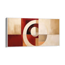 Quadro Stampa su Tela Rosso Geometrico - CupidoDesign