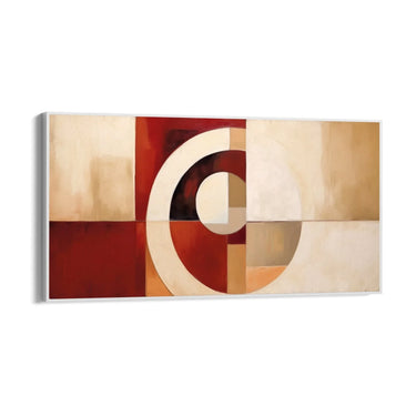 Quadro Stampa su Tela Rosso Geometrico - CupidoDesign