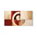Quadro Stampa su Tela Rosso Geometrico - CupidoDesign