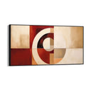 Quadro Stampa su Tela Rosso Geometrico - CupidoDesign