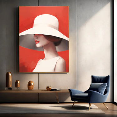 Quadro Stampa su Tela Rosso incanto - CupidoDesign