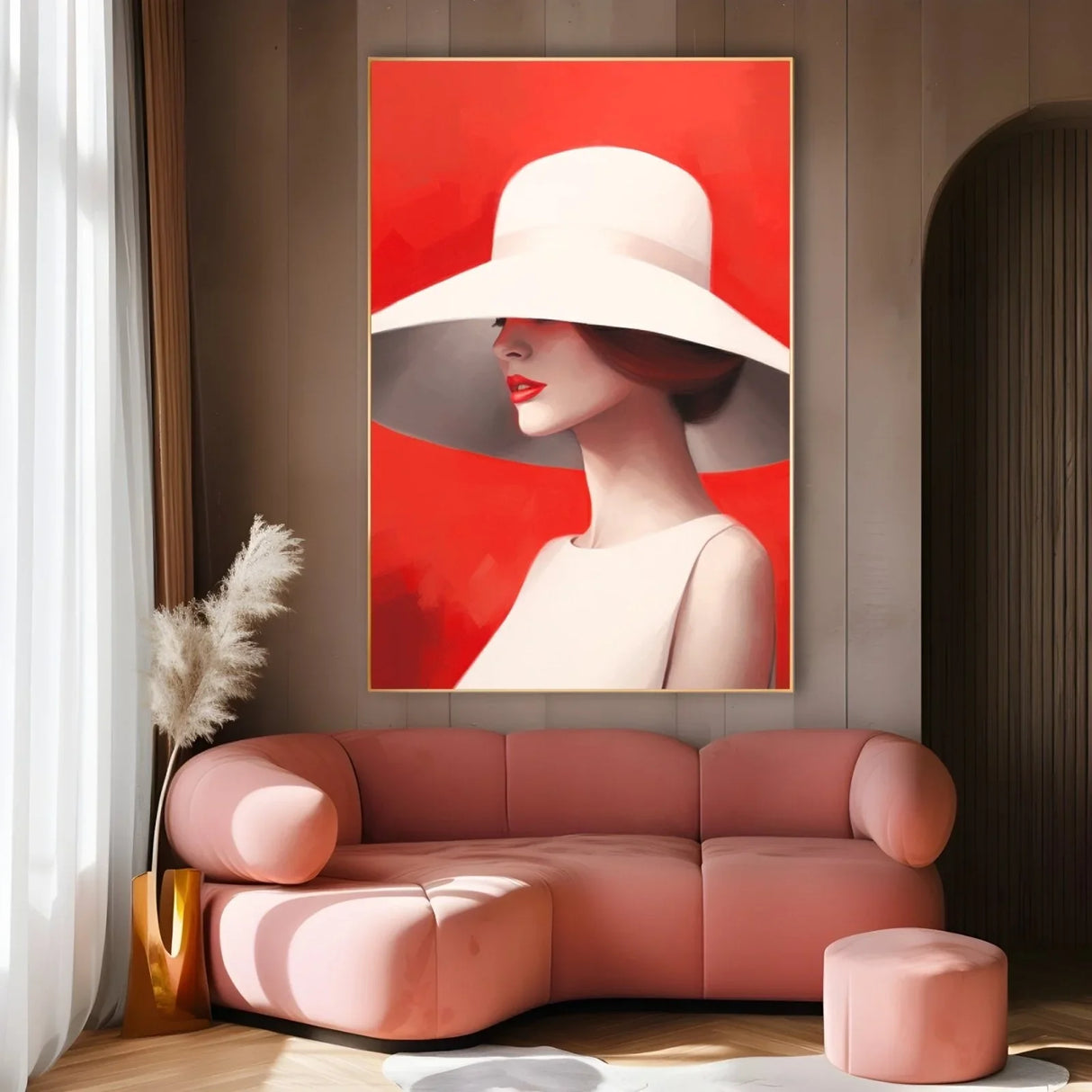 Quadro Stampa su Tela Rosso incanto - CupidoDesign