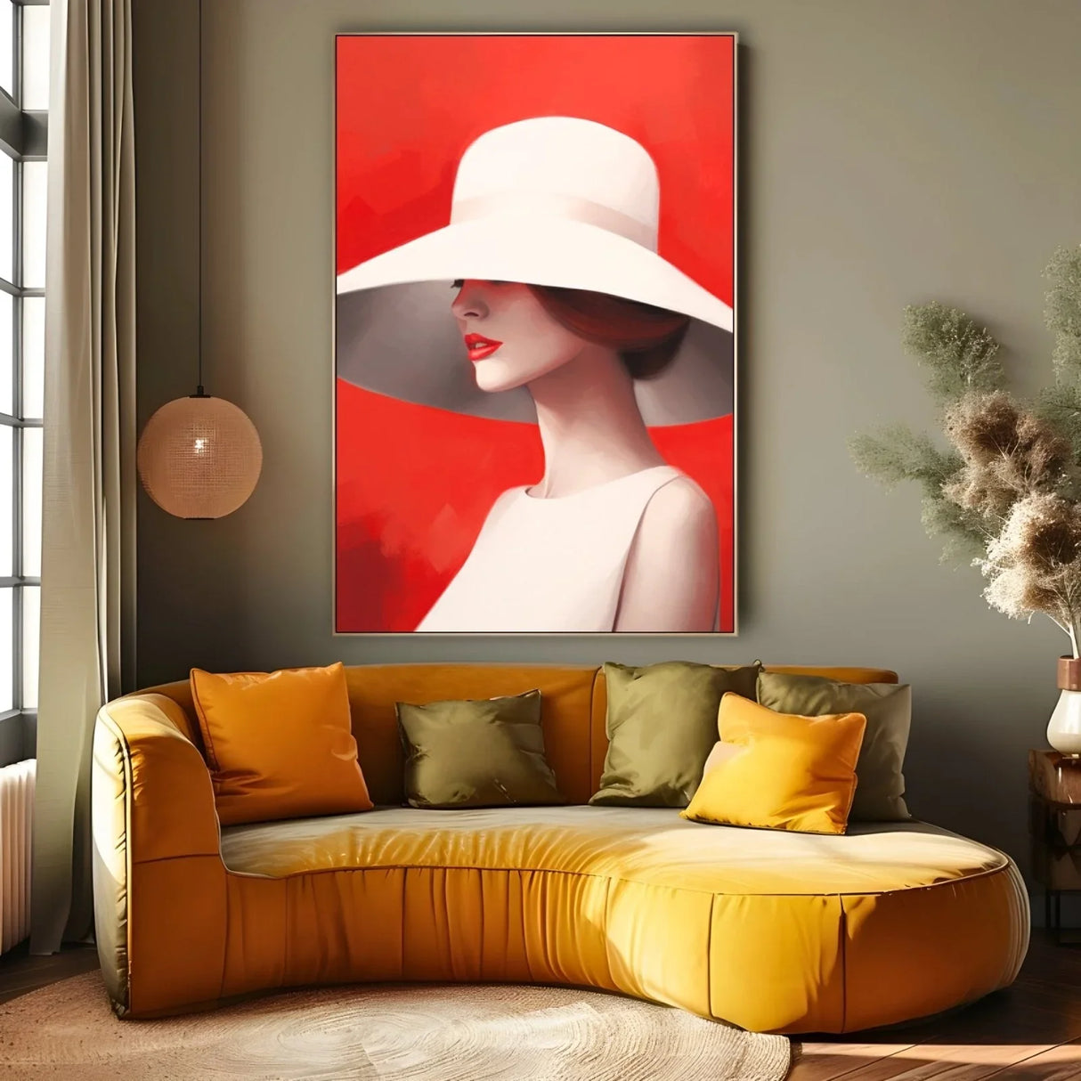 Quadro Stampa su Tela Rosso incanto - CupidoDesign