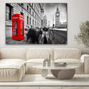 Quadro Stampa su Tela Rosso Londinese - CupidoDesign