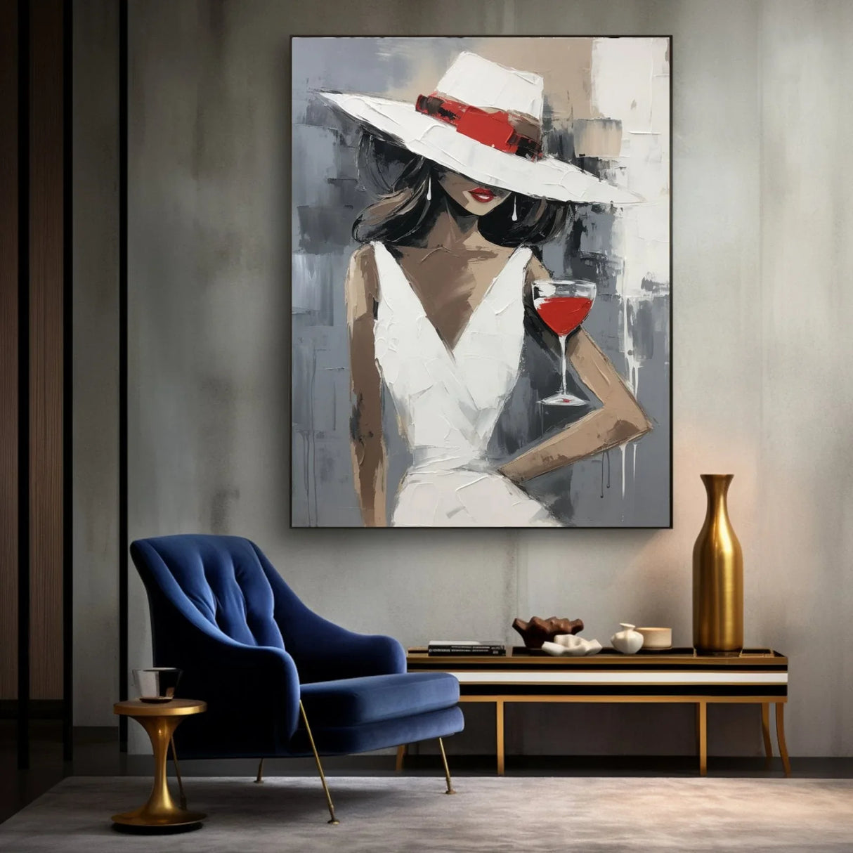 Quadro Stampa su Tela Rosso passione - CupidoDesign