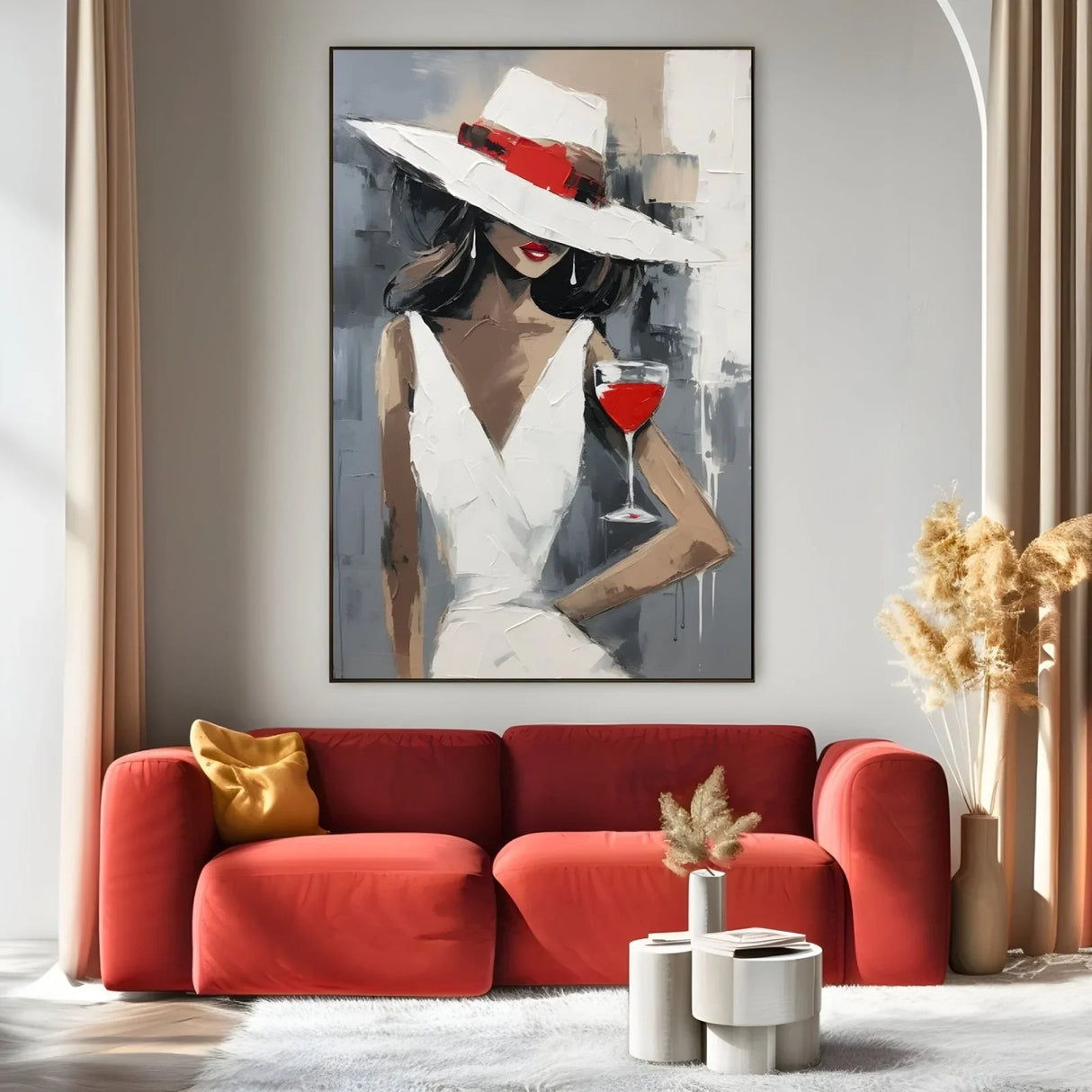 Quadro Stampa su Tela Rosso passione - CupidoDesign