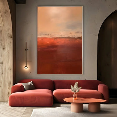 Quadro Stampa su Tela Rosso Raffinato - CupidoDesign