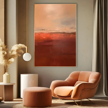 Quadro Stampa su Tela Rosso Raffinato - CupidoDesign