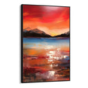 Quadro Stampa su Tela Rosso Tramonto - CupidoDesign