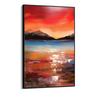 Quadro Stampa su Tela Rosso Tramonto - CupidoDesign