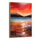 Quadro Stampa su Tela Rosso Tramonto - CupidoDesign