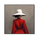 Quadro Stampa su Tela Rosso Vivo - CupidoDesign