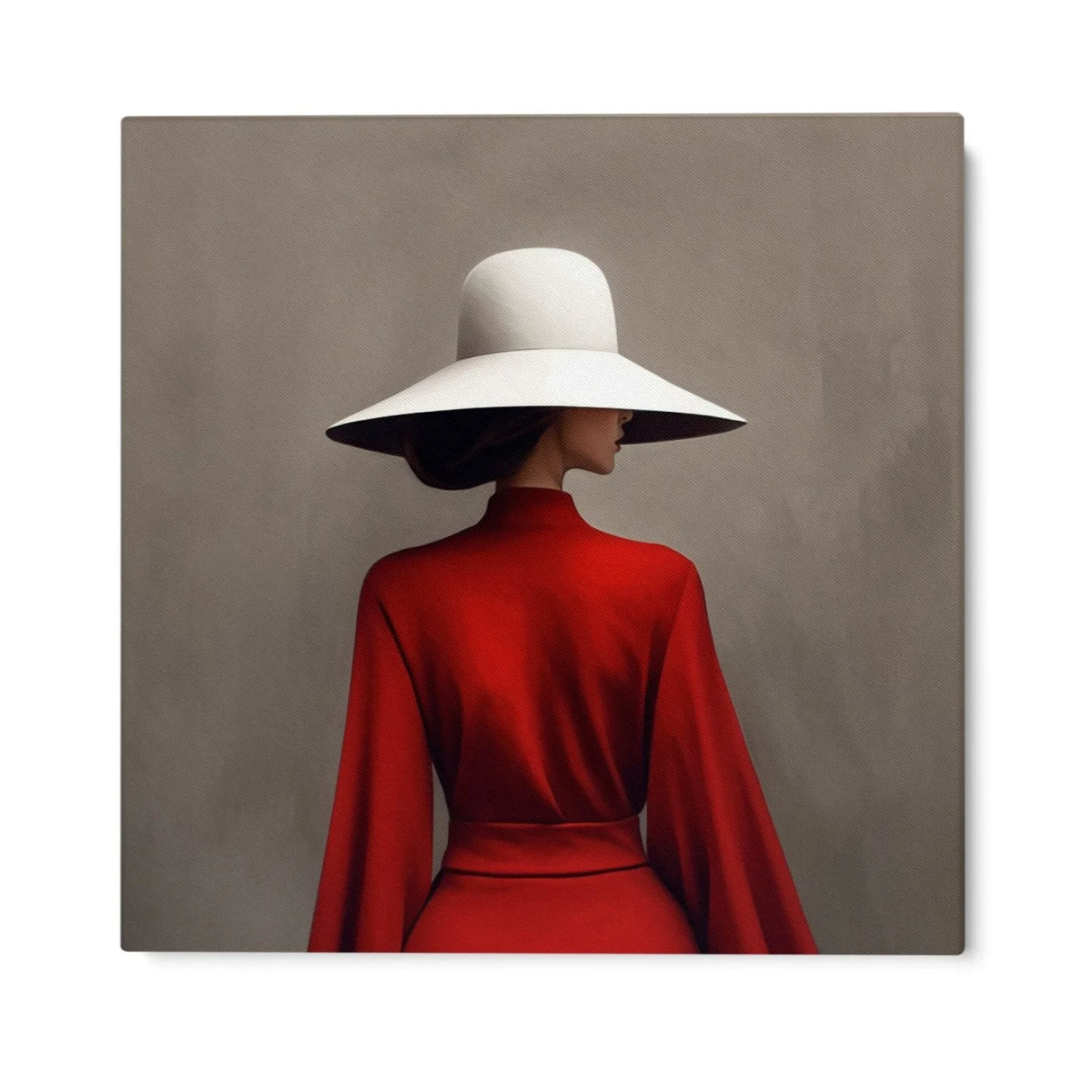 Quadro Stampa su Tela Rosso Vivo - CupidoDesign