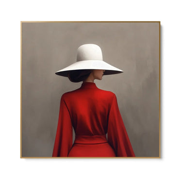 Quadro Stampa su Tela Rosso Vivo - CupidoDesign