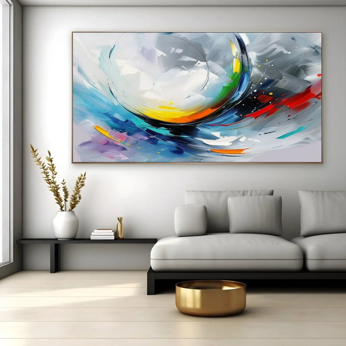 Quadro Stampa su Tela Ruota arcobaleno - CupidoDesign