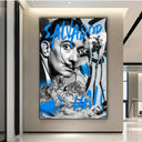 Quadro Stampa su Tela Salvador Dalì Graffiti - CupidoDesign