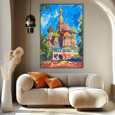 Quadro Stampa su Tela San Basilio, Russia - CupidoDesign