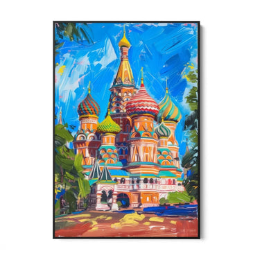 Quadro Stampa su Tela San Basilio, Russia - CupidoDesign