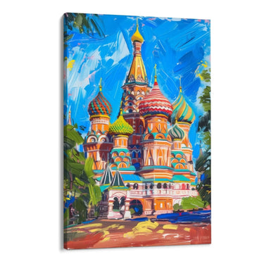 Quadro Stampa su Tela San Basilio, Russia - CupidoDesign