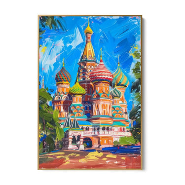 Quadro Stampa su Tela San Basilio, Russia - CupidoDesign