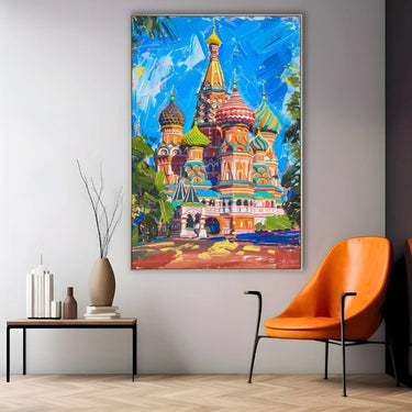 Quadro Stampa su Tela San Basilio, Russia - CupidoDesign