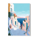 Quadro Stampa su Tela Santorini - CupidoDesign
