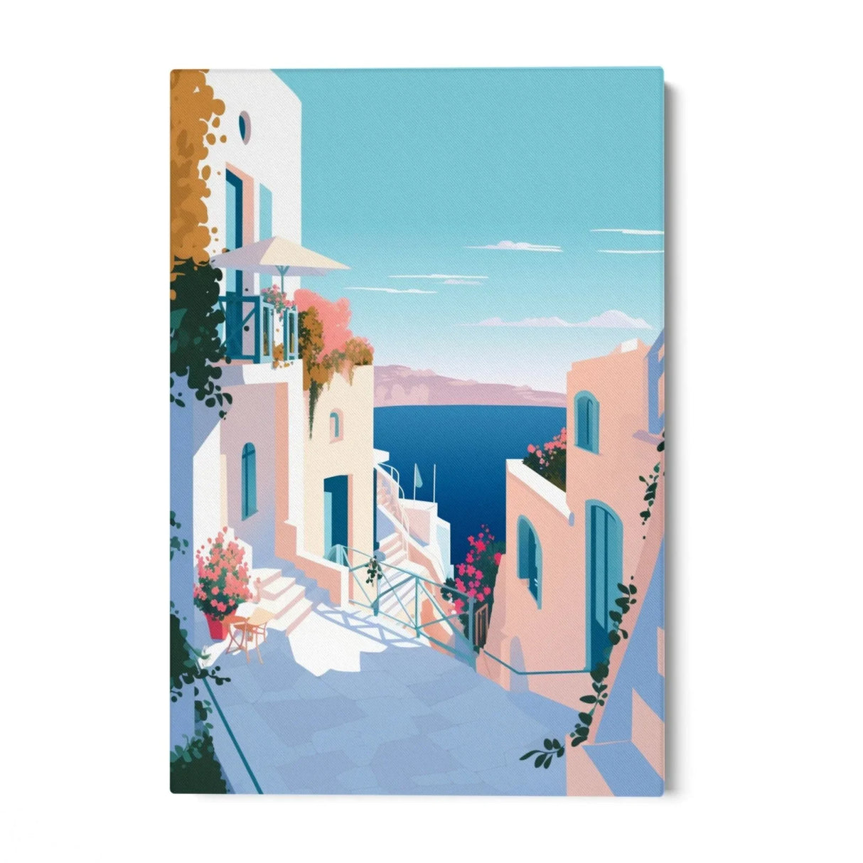 Quadro Stampa su Tela Santorini - CupidoDesign