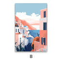 Quadro Stampa su Tela Santorini - CupidoDesign