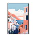 Quadro Stampa su Tela Santorini - CupidoDesign
