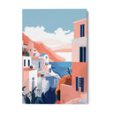 Quadro Stampa su Tela Santorini - CupidoDesign