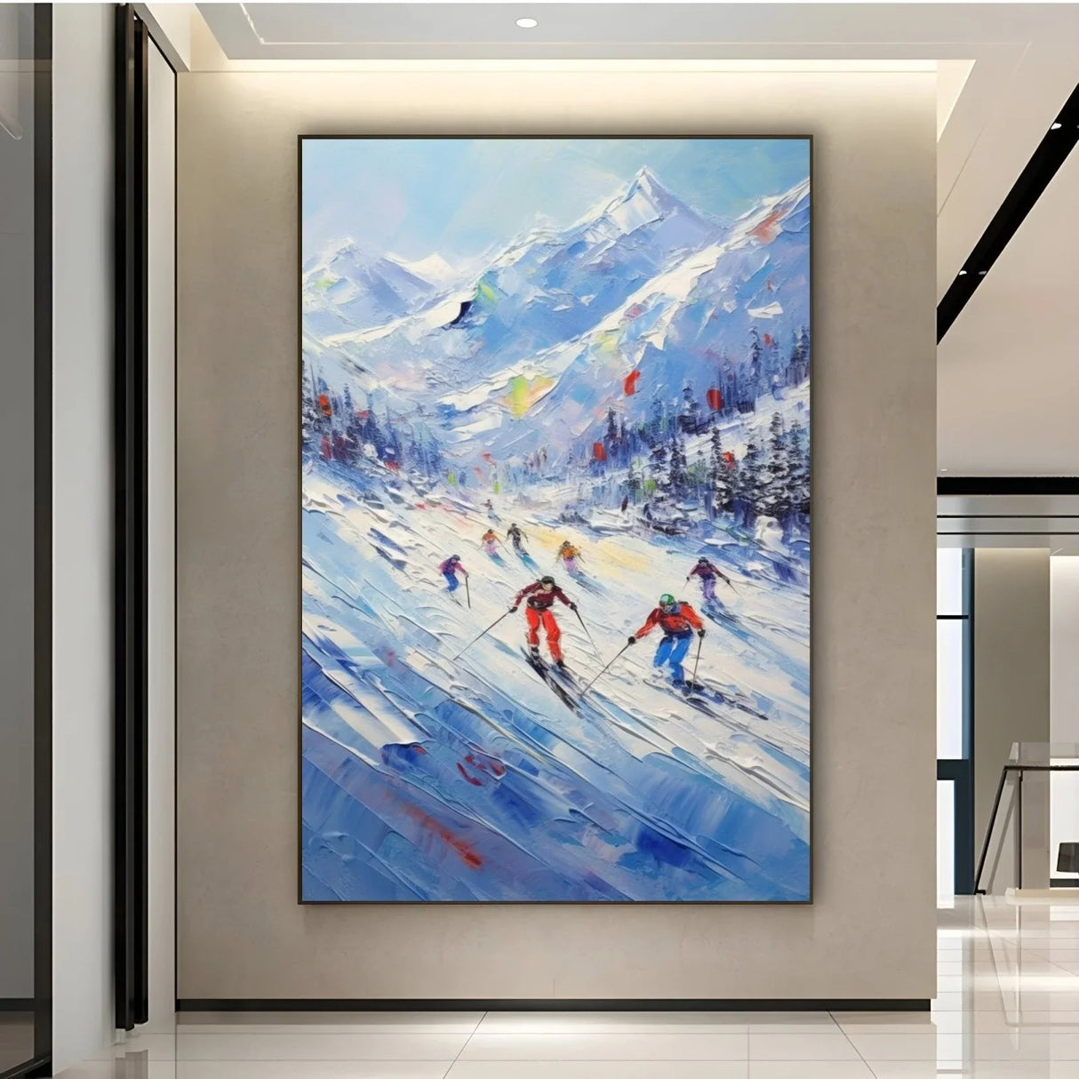 Quadro Stampa su Tela Scia Colorata - CupidoDesign