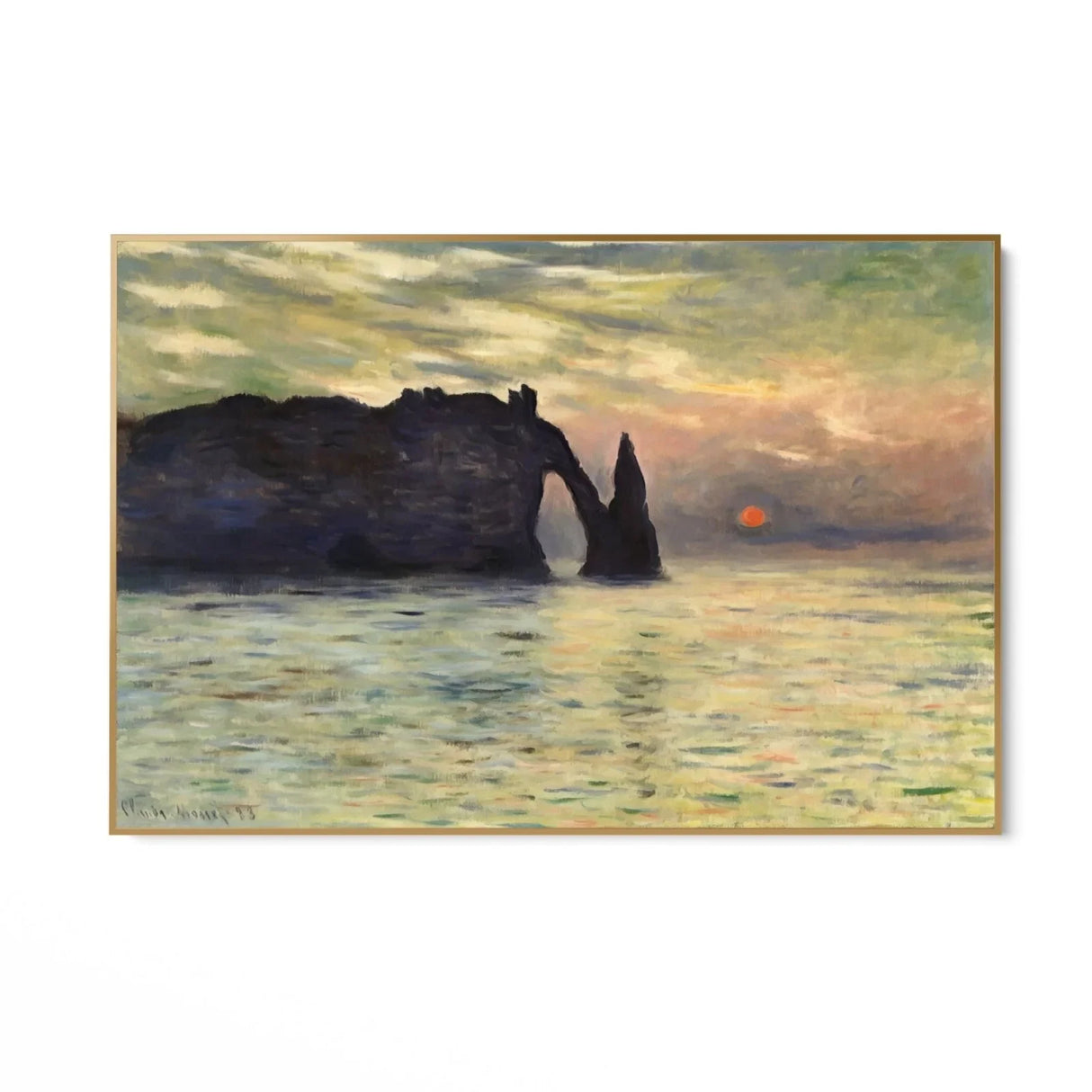 Quadro Stampa su Tela Scogliera a etretat - Claude Monet - CupidoDesign