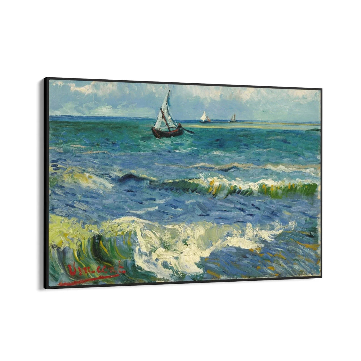 Quadro Stampa su Tela Seascape near Les Saintes Maries de la Mer,Vincent Van Gogh - CupidoDesign