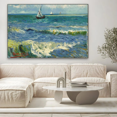 Quadro Stampa su Tela Seascape near Les Saintes Maries de la Mer,Vincent Van Gogh - CupidoDesign