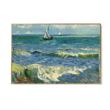 Quadro Stampa su Tela Seascape near Les Saintes Maries de la Mer,Vincent Van Gogh - CupidoDesign
