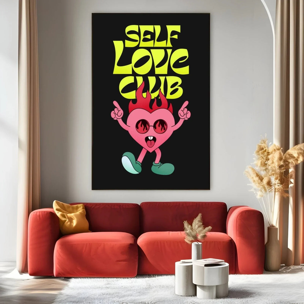 Quadro Stampa su Tela Self Love Club - CupidoDesign