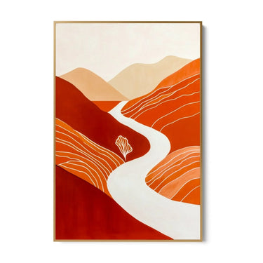 Quadro Stampa su Tela Sentieri Vermigli - CupidoDesign
