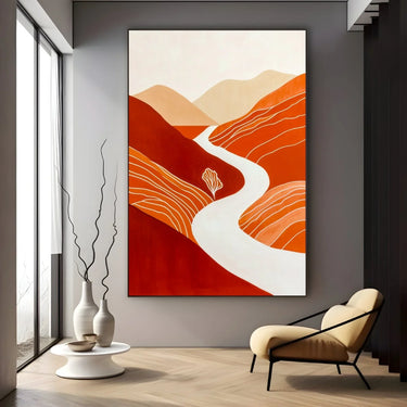 Quadro Stampa su Tela Sentieri Vermigli - CupidoDesign