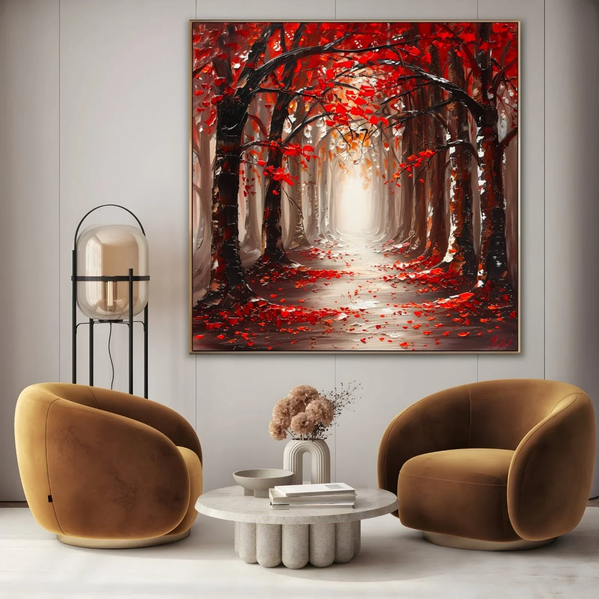 Quadro Stampa su Tela Sentiero d'Autunno - CupidoDesign