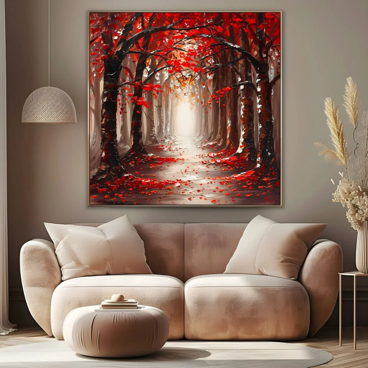 Quadro Stampa su Tela Sentiero d'Autunno - CupidoDesign