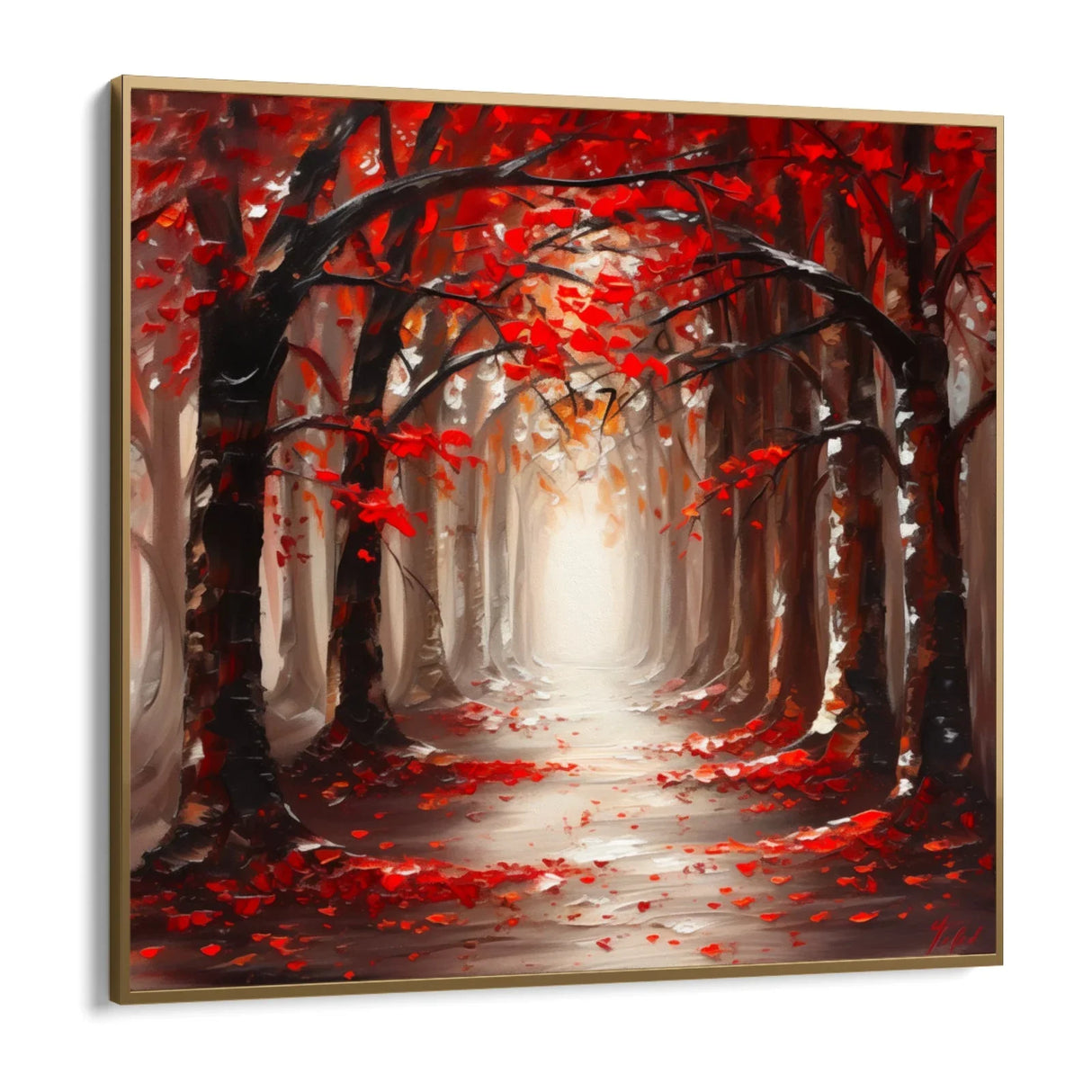 Quadro Stampa su Tela Sentiero d'Autunno - CupidoDesign